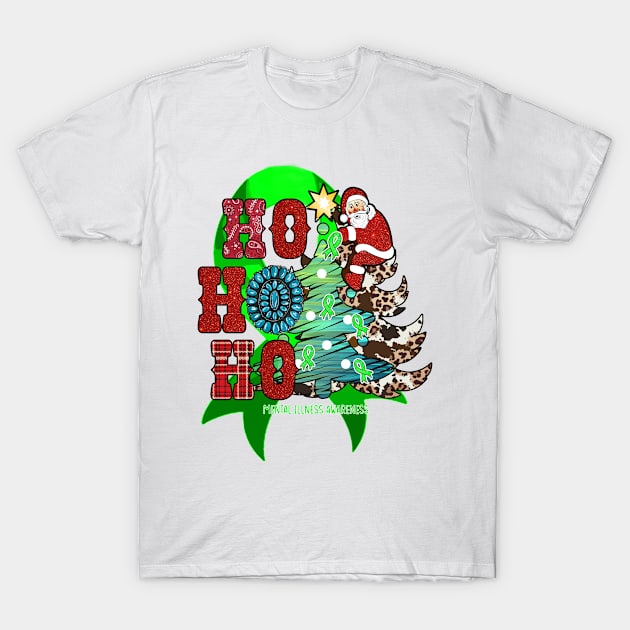 Mental Illness Awareness - santa claus western christmas T-Shirt by StevenPeacock68